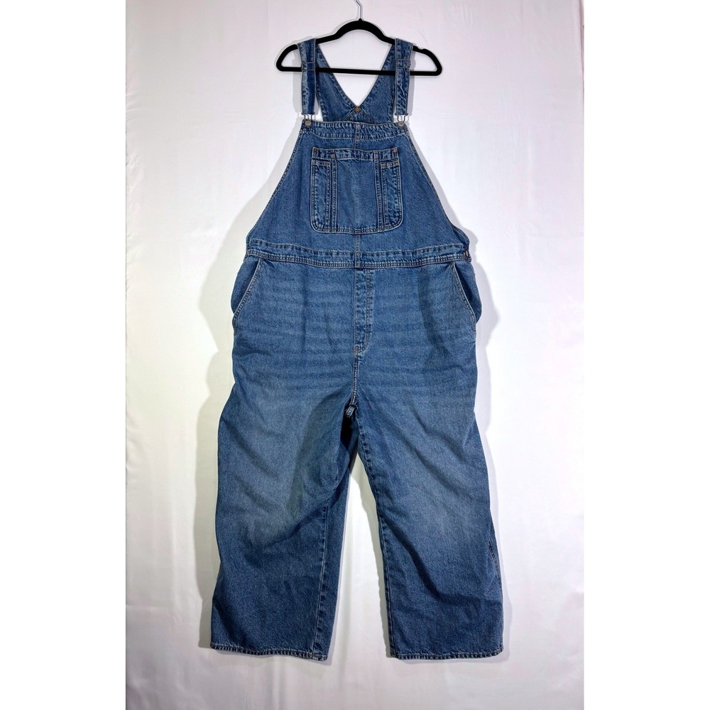 90s Y2K Baggy Old Navy Denim Overalls Womens 28 Blue